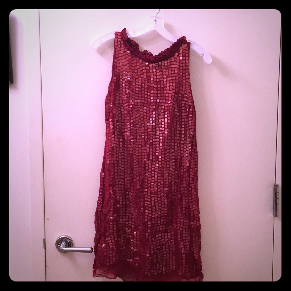 Kay Celine sparkly red dress